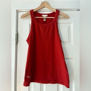 Red Sleeveless Women's Top